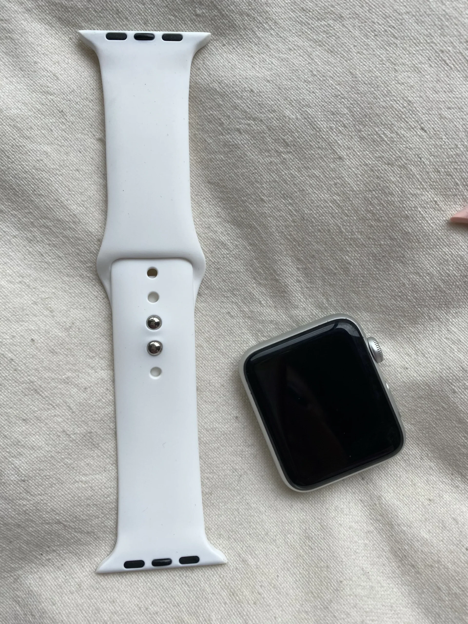 AppleWatch Serie 3 42mm, Blanco. cargador .(usado exhibicion)