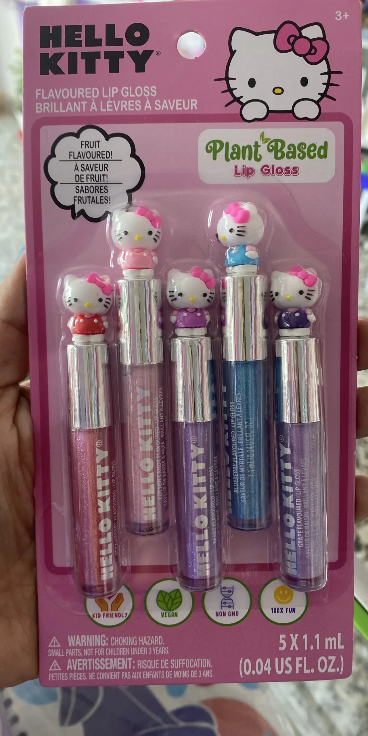 Lip Gloss Hello Kitty -Original Sanrio 5 colores