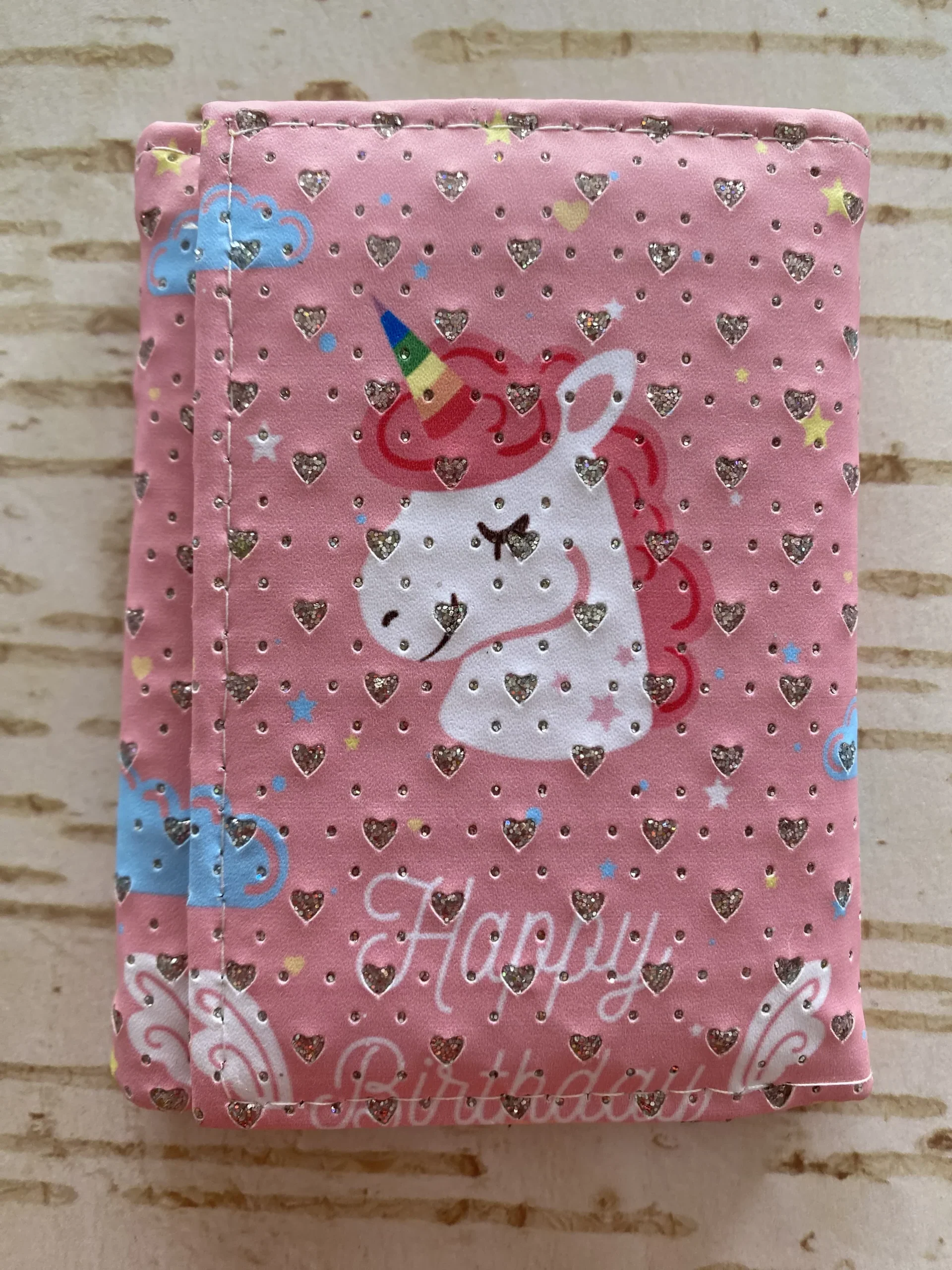 Billetera Unicornio Happy Birthday